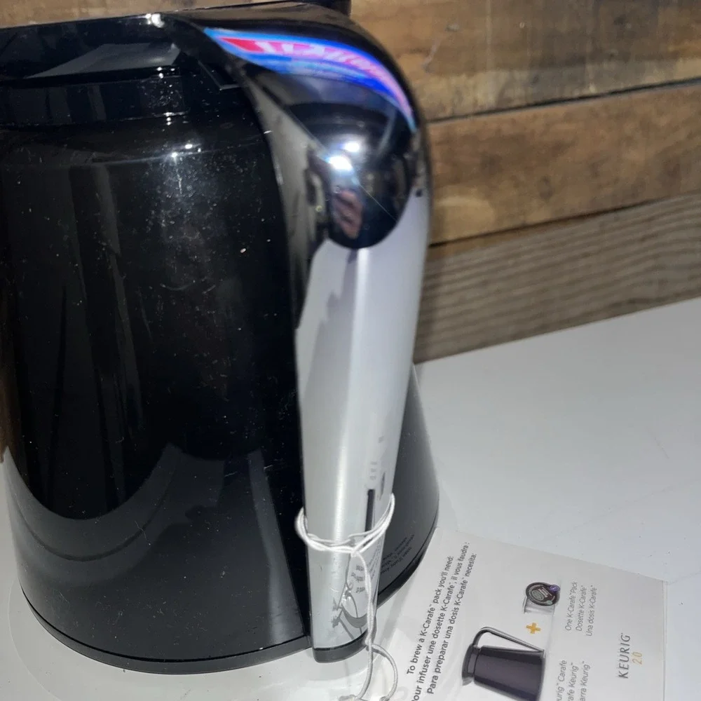 Keurig 2.0 Black Double-Walled Plastic 32oz K-Carafe Coffee Pot w/ Pitcher & Lid